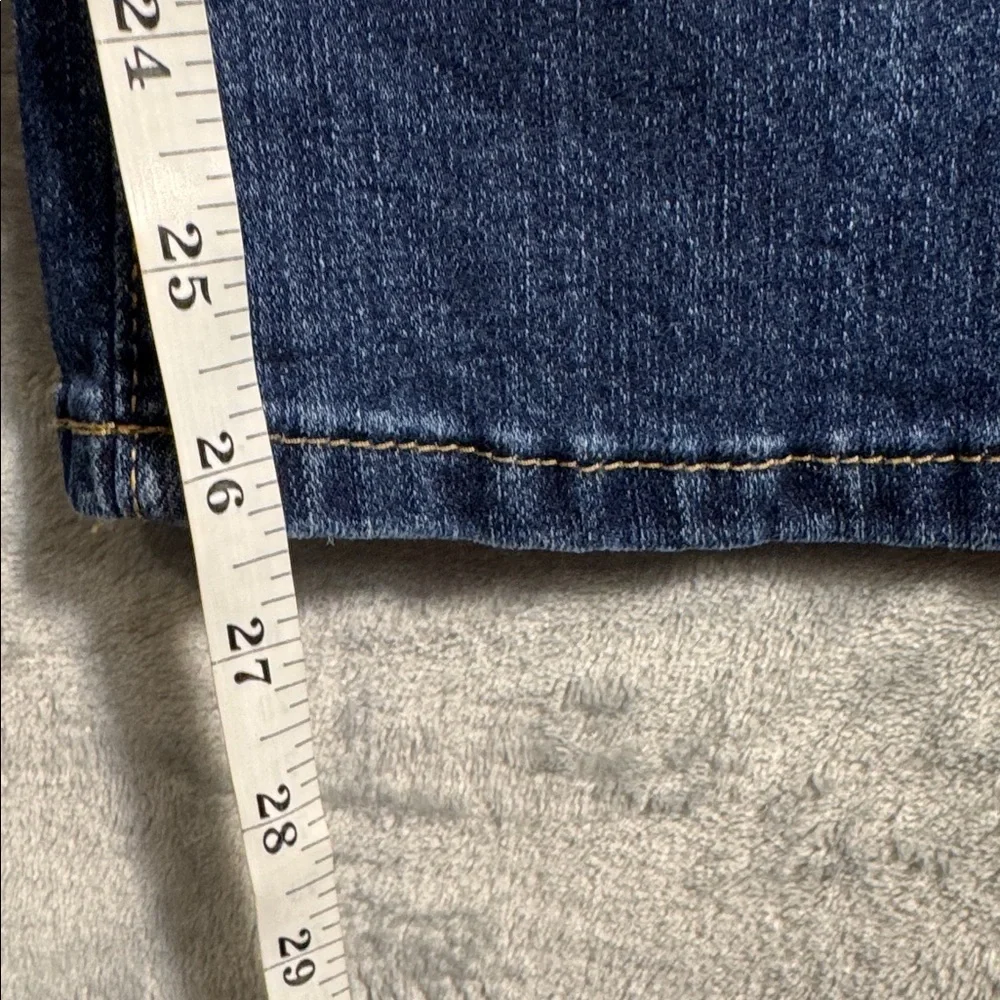 Molly Bracken Blue Flare Jeans women’s size 27 flare 7/8 length‎ medium wash